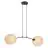Emibig Pendant Motif Steel Black | Suitable for 2x E27 - Max 15W