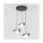 Emibig Pendant Ritual Steel Black | Suitable for 3x G9 - Max 8W