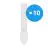 Multipack 10x Osram Dulux-S LED 4W - 840 Cool White | 2-Pin - Replaces 9W