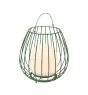 Nordlux Table Lamp Jim To-Go Portable Battery Metal Green 3W 300lm - 827 Extra Warm White | 3-Step Dimmable 