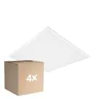 Multipack 4x Ledvance LED Panel Comfort Aluminium White 28W 3640lm - 840 Cool White | 62.5x62.5cm - UGR < 19